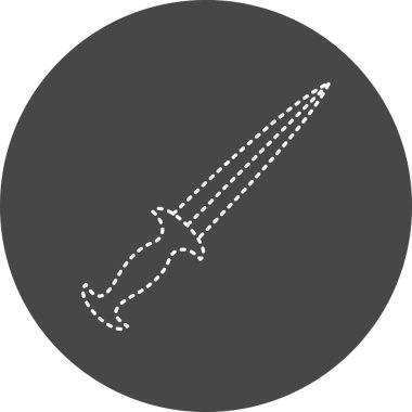 kılıç simgesi vektör illüstrasyonu