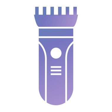 Saç kırpma ikonu. Web için basit fırça vektör simgeleri çizimi