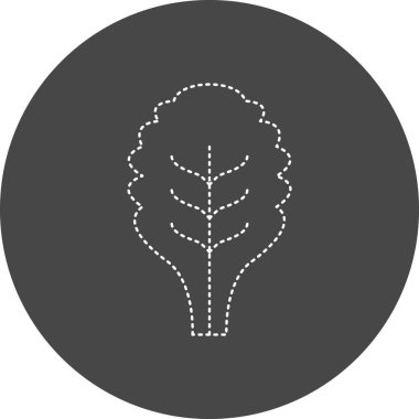 Ağaç simgesinin vektör illüstrasyonu