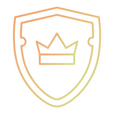 kalkan simgesi, vektör illüstrasyonu