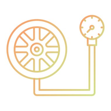 Araba tekeri ikonu. vektör illüstrasyonu