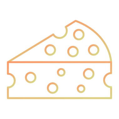 Abstract cheese icon vector illustration