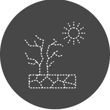 Drought Vector Glyph Icon Design 