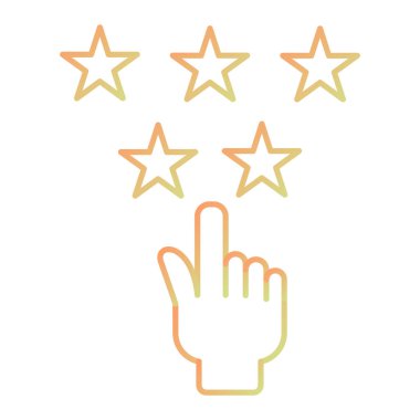 yıldız simgesi, vektör çizimi