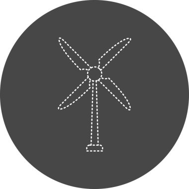 vector illustration of Eolic Turbine icon 