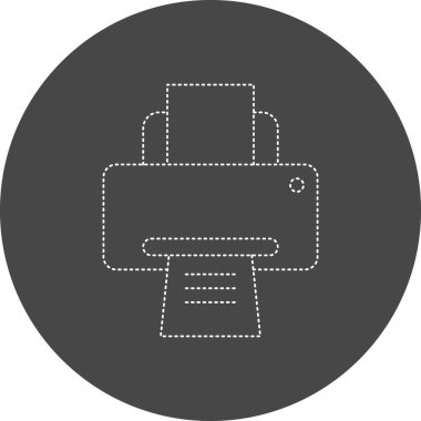 vector illustration of printer. seo modern and office sign