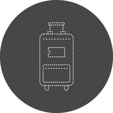 Seyahat ve turizm simgesinin vektör illüstrasyonu