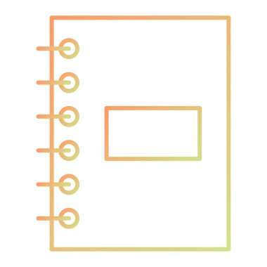 Not defteri. Web simgesi basit illüstrasyon