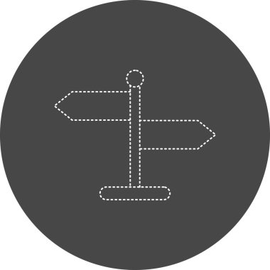 İşaret panosu simgesinin vektör illüstrasyonu 