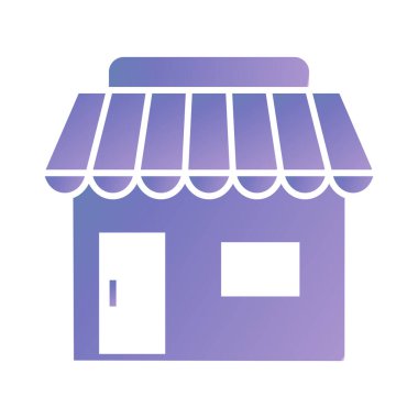 dükkan simgesi vektör illüstrasyonu