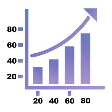 Bar çizelgesi simgesi. vektör illüstrasyonu