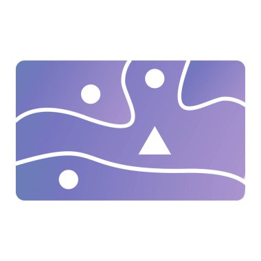 illustration of a purple and blue square icon isolated on a background-a set of folded