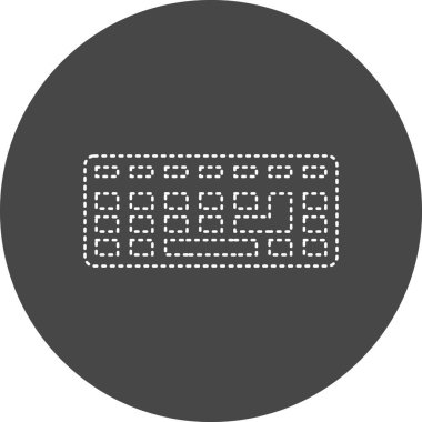 Bir klavye vektör çizim 