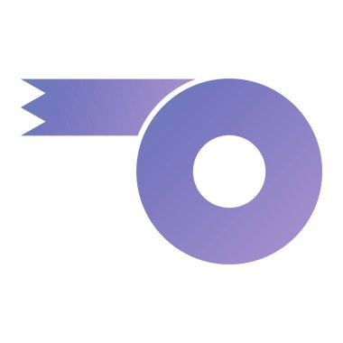 Rozetin düz dizaynının vektör çizimi