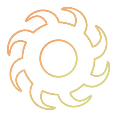 Bir güneş kümesinin vektör illüstrasyonu