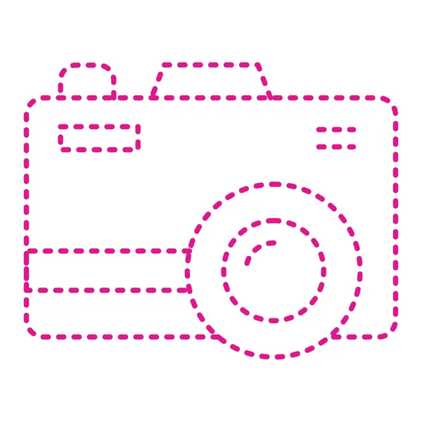 Camera Lens Icon Colorful Vector Illustration — Stockvektor