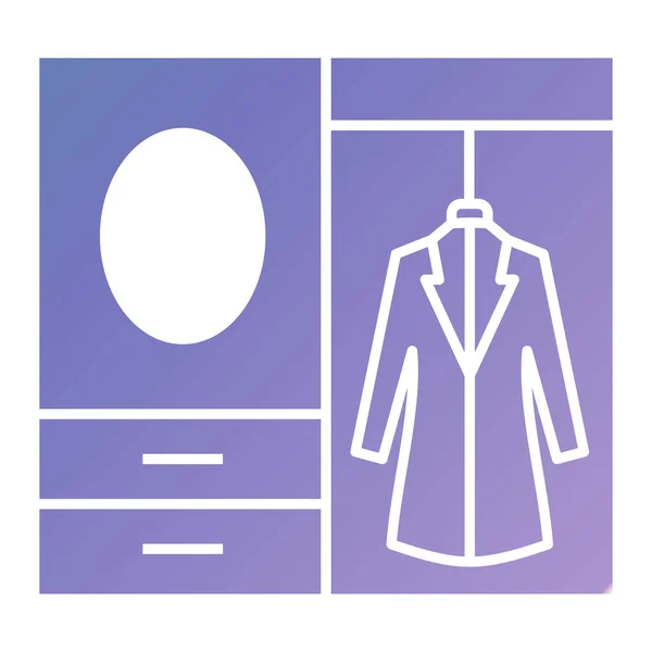 服のアイコン ウェブのための衣類のベクトルのアイコンのフラットイラスト — ストックベクタ
