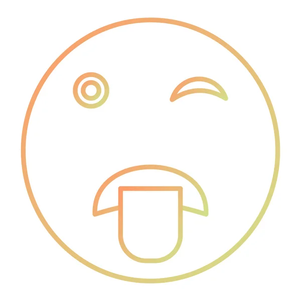Sad Face Emoticon Icon Outline Illustration Crying Emoji Vector Icons — ストックベクタ