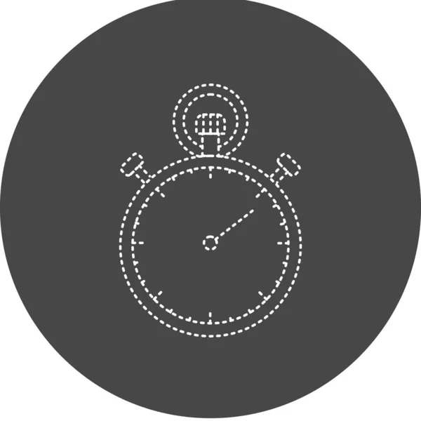 Годинник Векторний Гліф Дизайн Піктограм — стоковий вектор