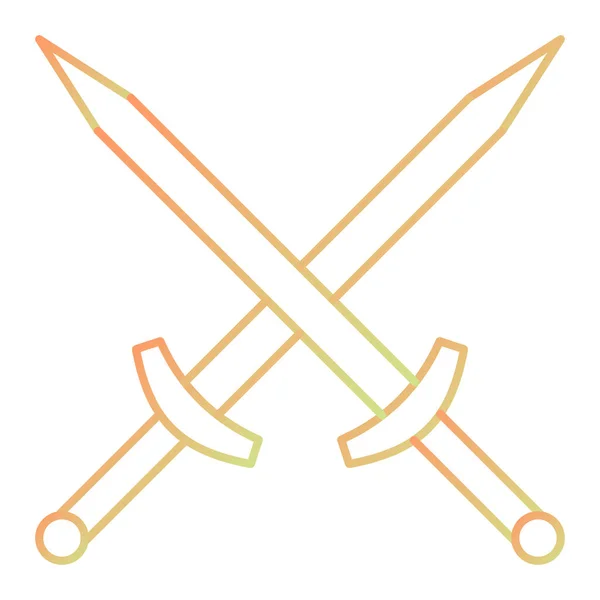 Abstract Sword Icon Vector Illustration — Stockvektor