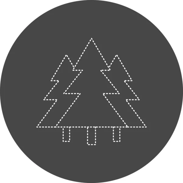 Vektorillustration Des Wald Symbols — Stockvektor