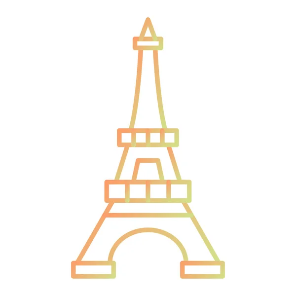 Eiffel Toren Pictogram Vectorillustratie — Stockvector