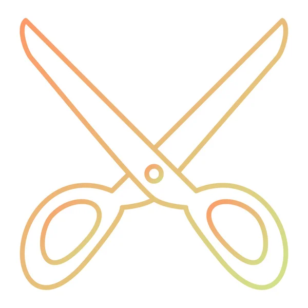 Scissors Icon Outline Illustration Web — ストックベクタ