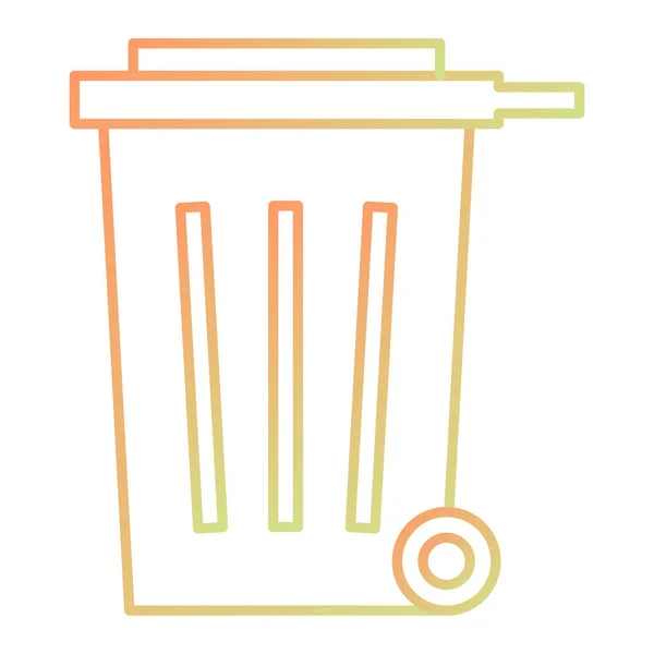 Trash Can Icon Web Design — Image vectorielle