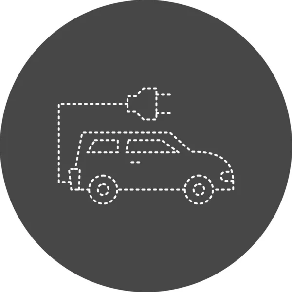 Electric Car Icon Simple Illustration — Image vectorielle