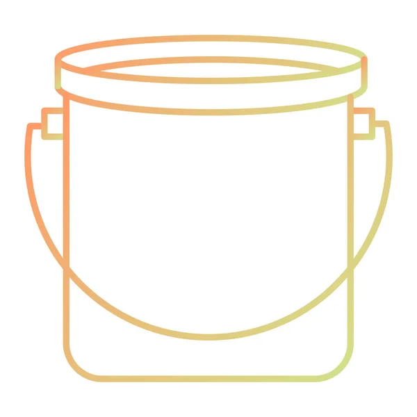 bucket icon. outline illustration 