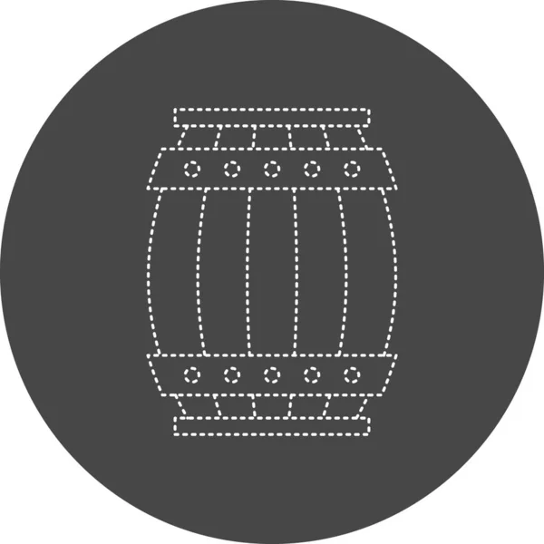 樽だWebアイコンシンプルなイラスト — ストックベクタ