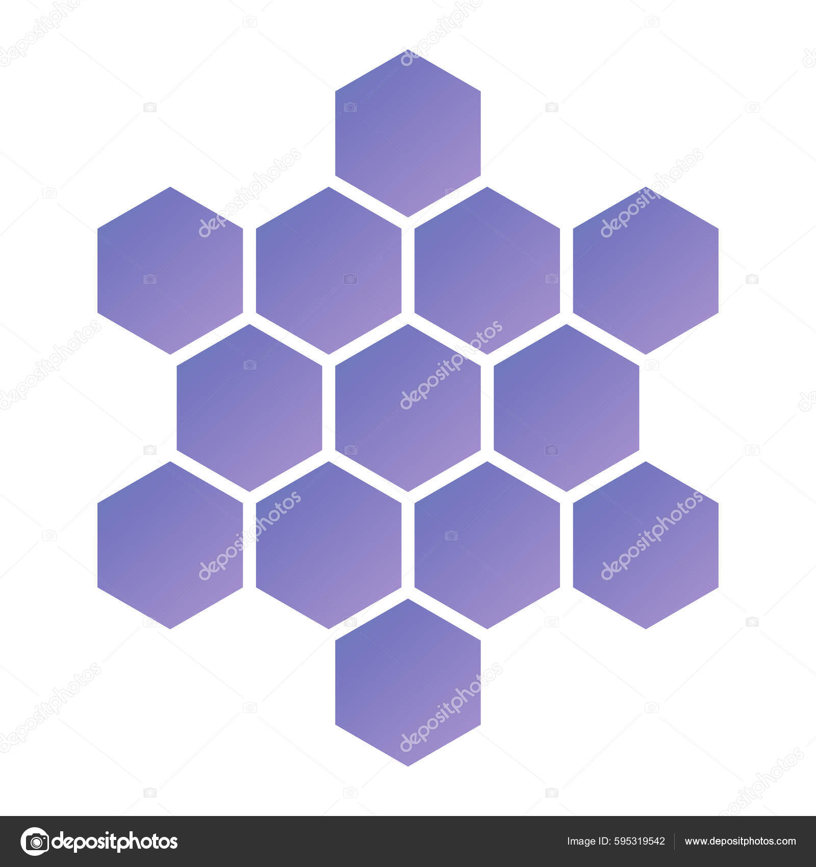 Honeycomb Icon Isometric Hexagon Vector Icons Web Design Isolated White