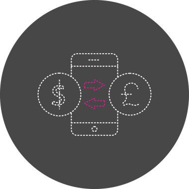 Değişim simgesinin vektör illüstrasyonu