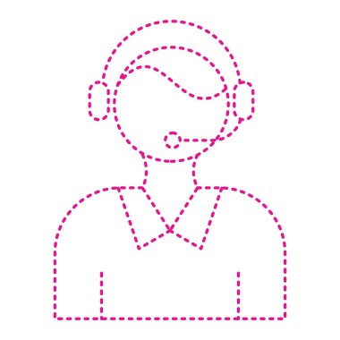 avatar woman with hairstyle design, vector illustration