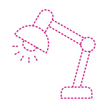 lamp icon. simple illustration  