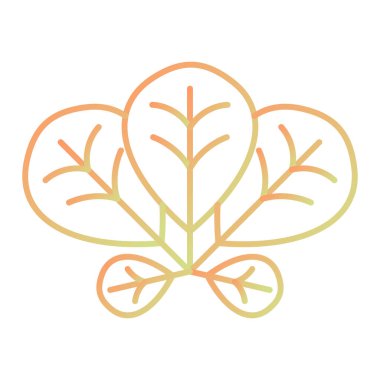 Yaprak. Web simgesi basit tasarım