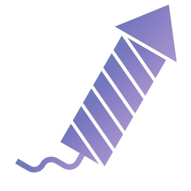 Havai fişekler. Web simgesi vektör illüstrasyonu