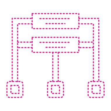 ağ paylaşım simgesi çizimi