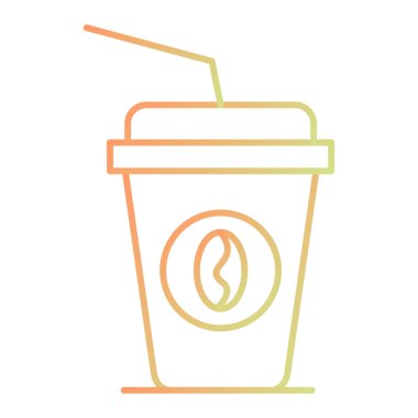 Kahve fincanı ikonu. Beyaz arkaplanda izole edilmiş web tasarımı için sıcak içecek vektör simgelerinin izometriği