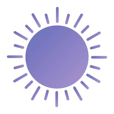 Güneş ikonu. düz dizayn biçimi 10