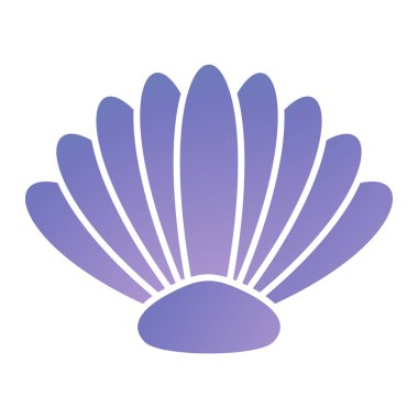 deniz kabuğu ikonu vektör çizimi tasarımı