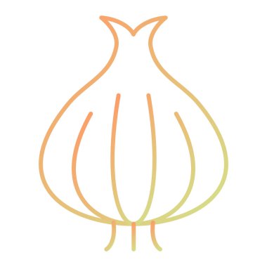 Soğan. Web simgesi basit illüstrasyon