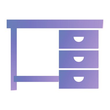 Office kabine simgesi. vektör çizim