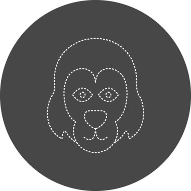 vector illustration of Orangutan icon