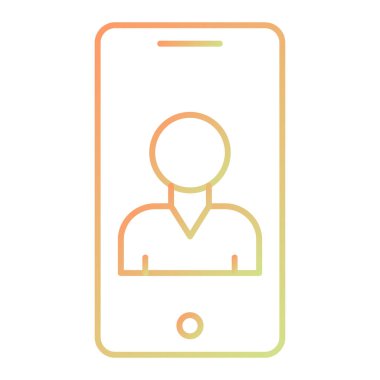 cep telefonu ikonu vektör illüstrasyonu