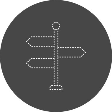 Yön ok simgesinin vektör illüstrasyonu