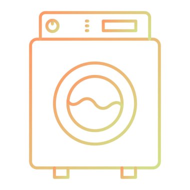 washing machine icon. simple illustration of laundry sponge vector icons for web