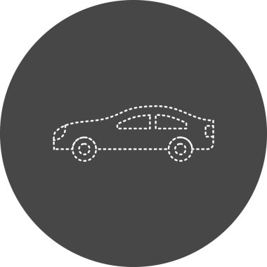 araba simgesi vektör illüstrasyonu