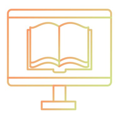 kitap simgesi vektör illüstrasyonu