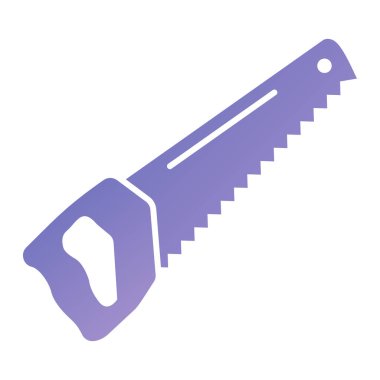 Testere ikonu. Ağ için basit ahşap vektör simgeleri çizimi